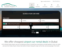 Tablet Screenshot of carrentaldubaiairport.com